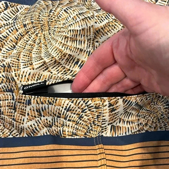 Oneill HyperFreak Nautilus S-Seam Trunks  Mens Navy Gold - Picture 7 of 14